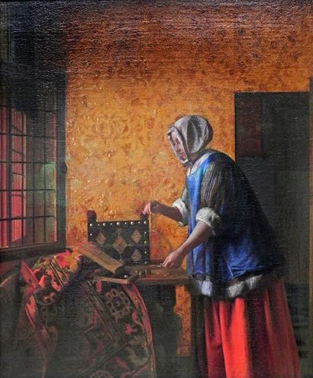 Pieter de Hooch Die Goldwagerin